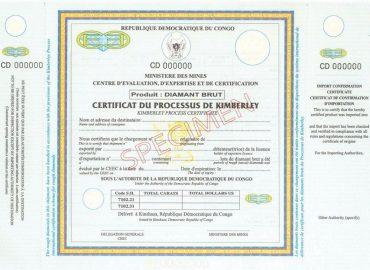 Certificat du processus de Kimberley